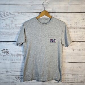 Vineyard Vines Heather Gray unisex adult  Graphic Whale T-Shirt Size Xsmall